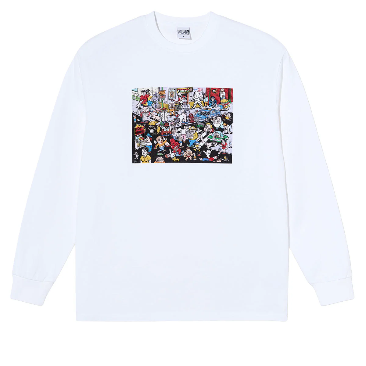Polar Street Corner Long Sleeve T-Shirt - White