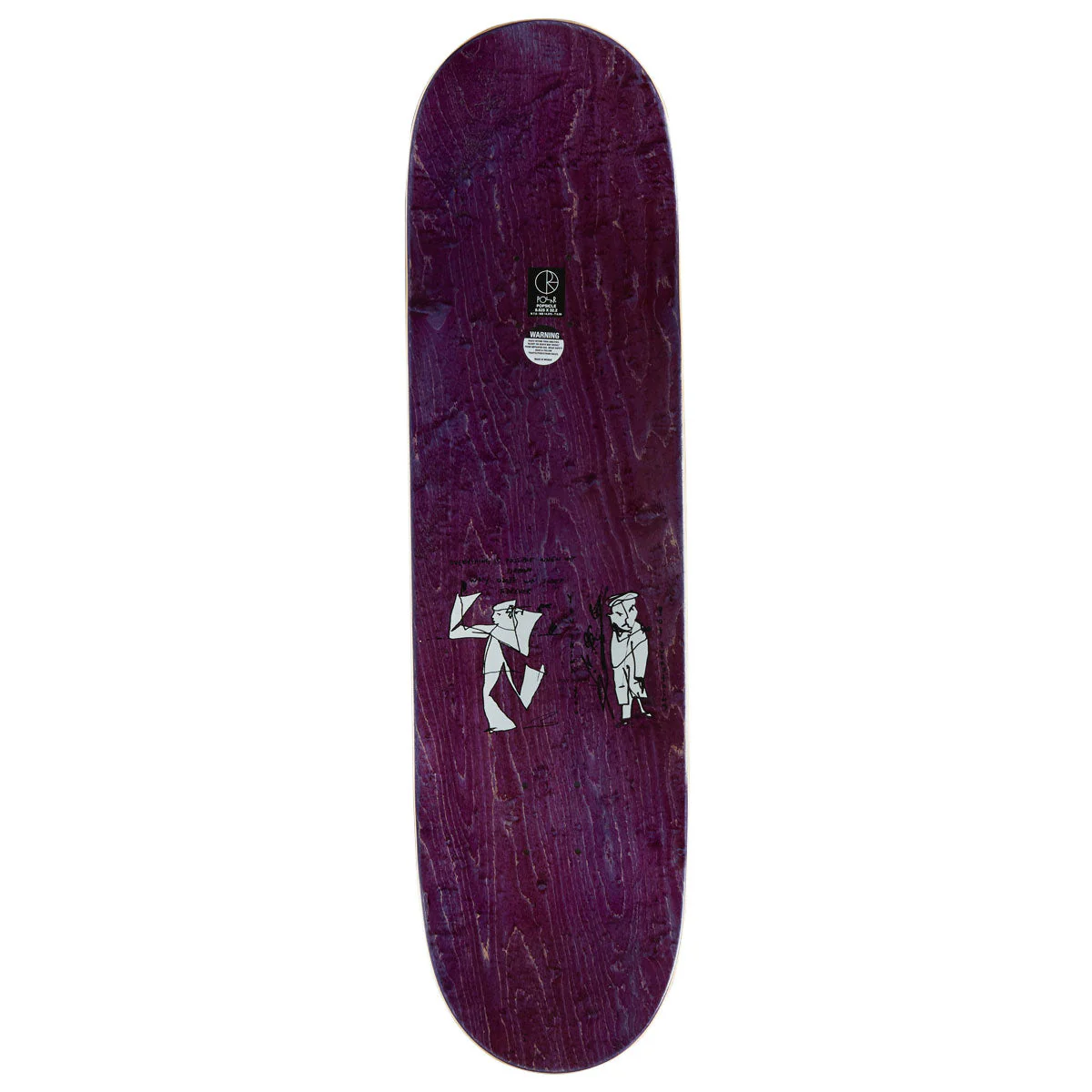 Polar Team Alv Sleep Forever Short Shape Skateboard Deck - 8.625" - Image 2