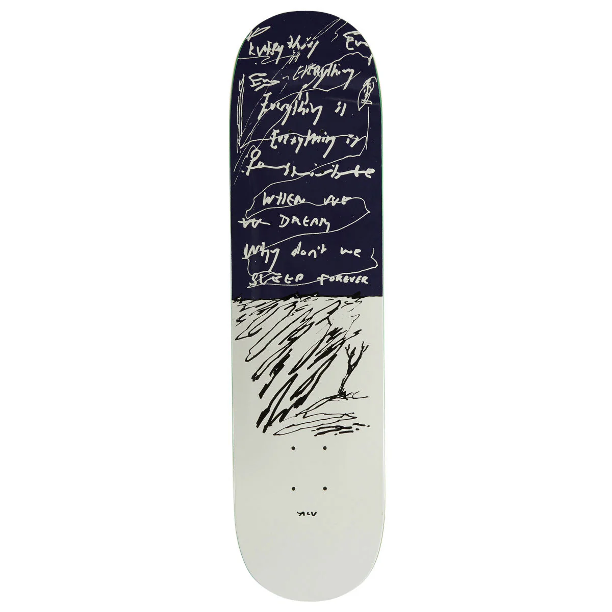 Polar Team Alv Sleep Forever Skateboard Deck - 8.00"