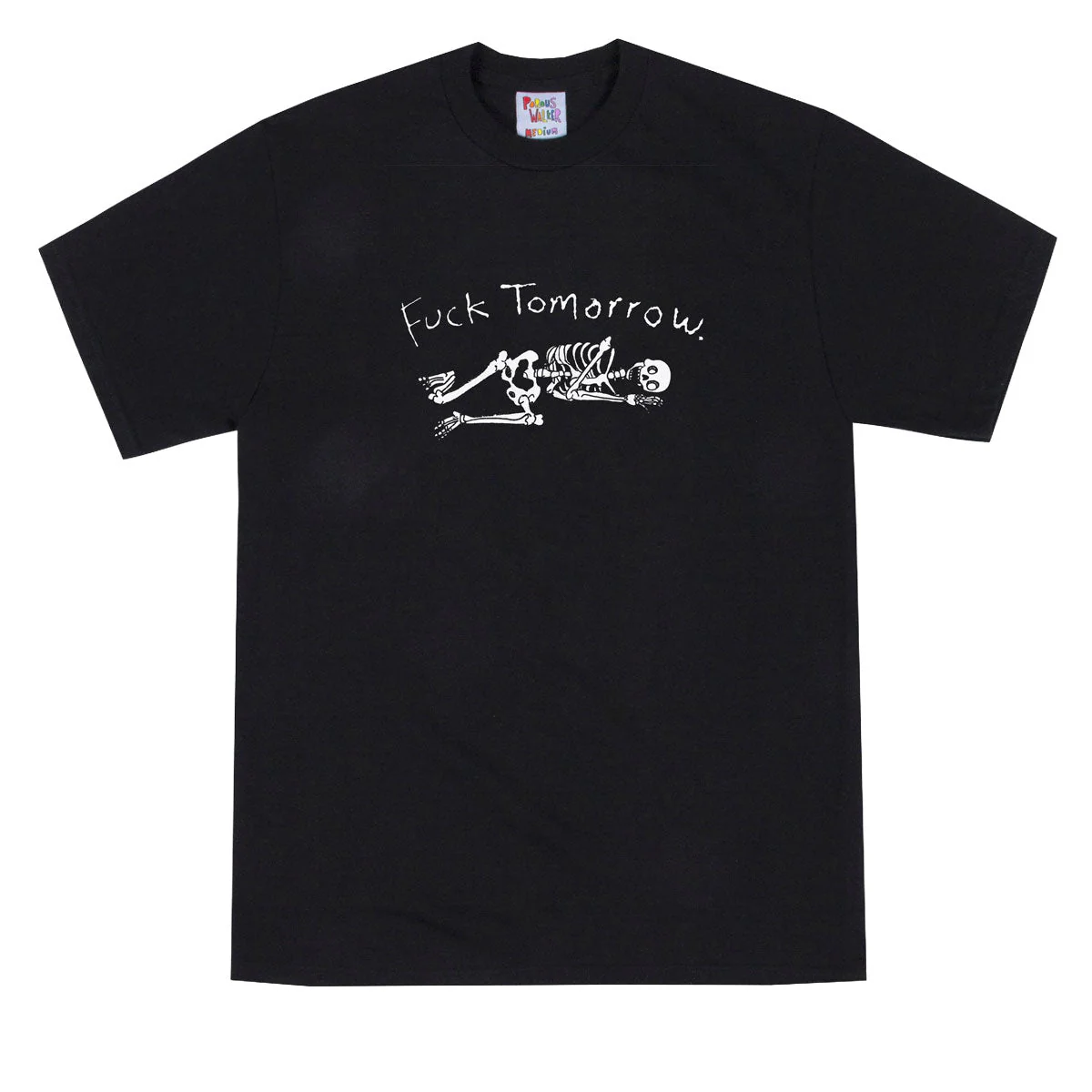 Porous Walker Fuck Tomorrow T-Shirt - Black