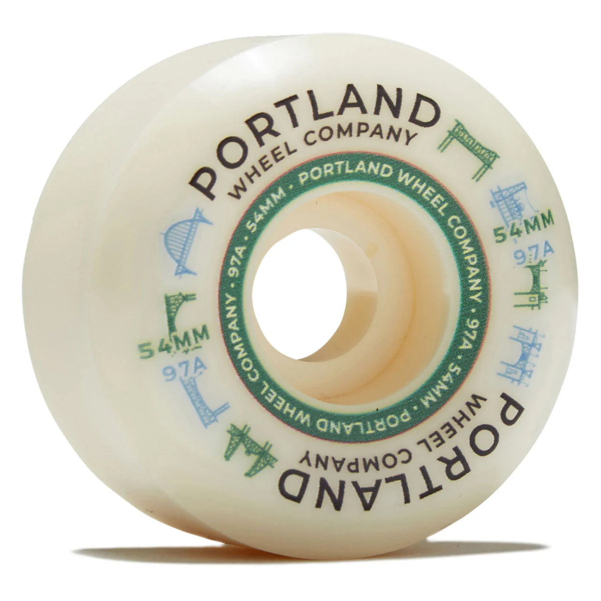 Portland Wheel Company Bridge Town 97d Skateboard Wheels - 54mm