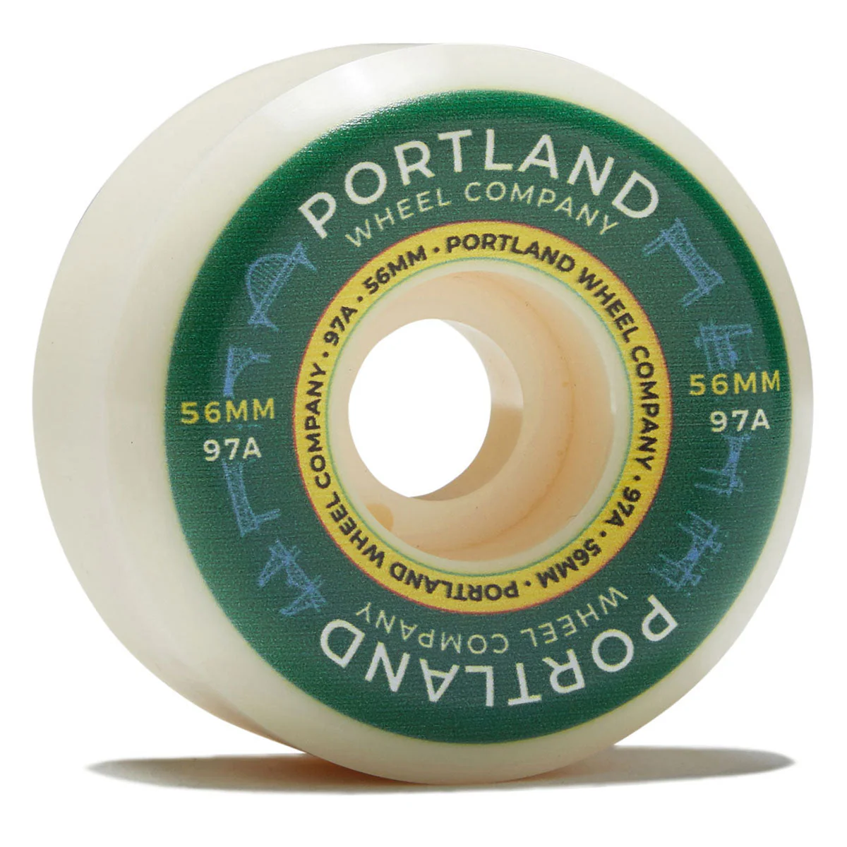 Portland Wheel Company Bridge Town 97d Skateboard Wheels - 56mm