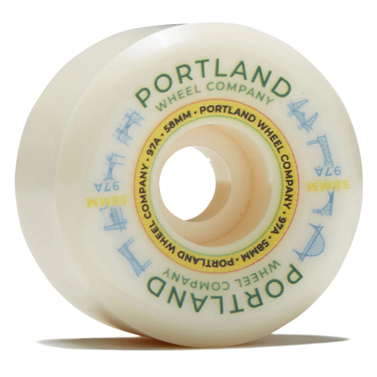 Portland Wheel Company Bridge Town 97d Skateboard Wheels - 58mm