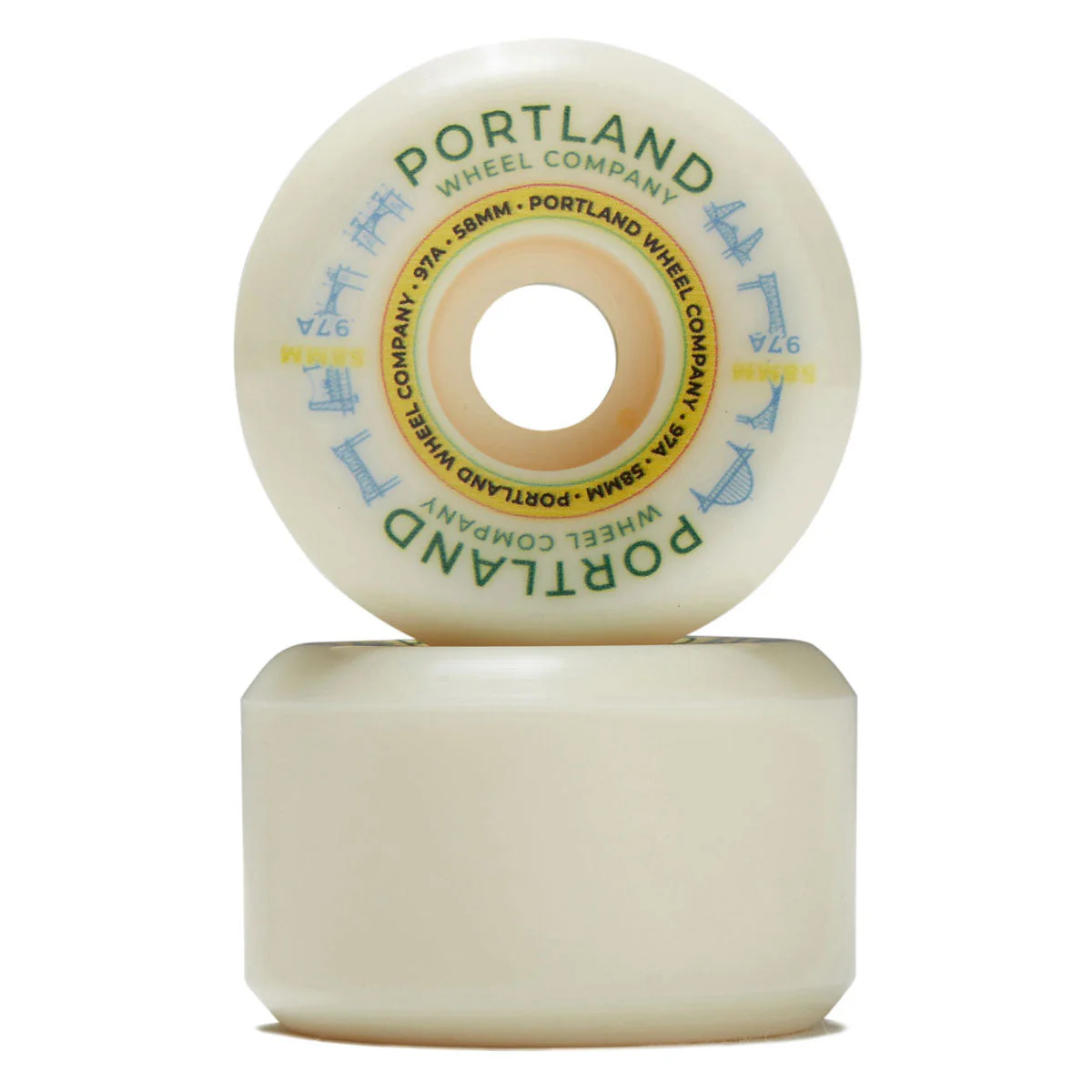 Portland Wheel Company Bridge Town 97d Skateboard Wheels - 58mm - Image 2