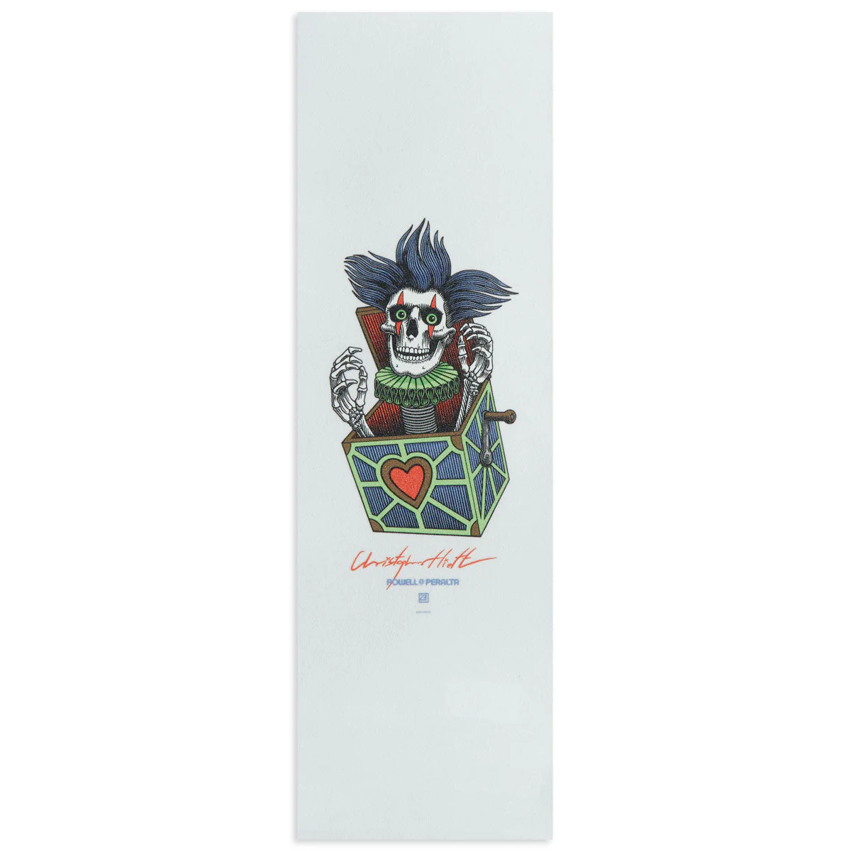 Powell-Peralta Chris Hiett Skull Grip tape - Clear - 10.50"