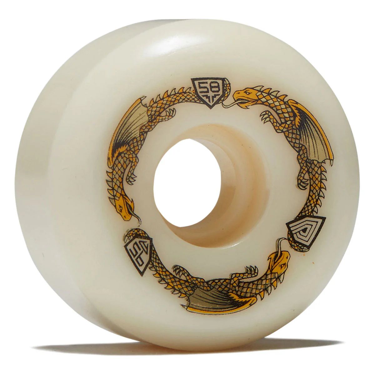 Powell-Peralta Dragon Formula 95a RB2 Skateboard Wheels - Off White - 58mm