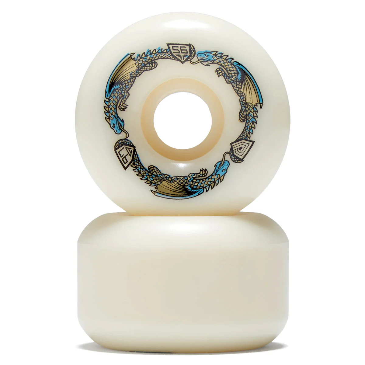 Powell-Peralta Dragon Formula 97a V6 Skateboard Wheels - Off White - 56mm - Image 2