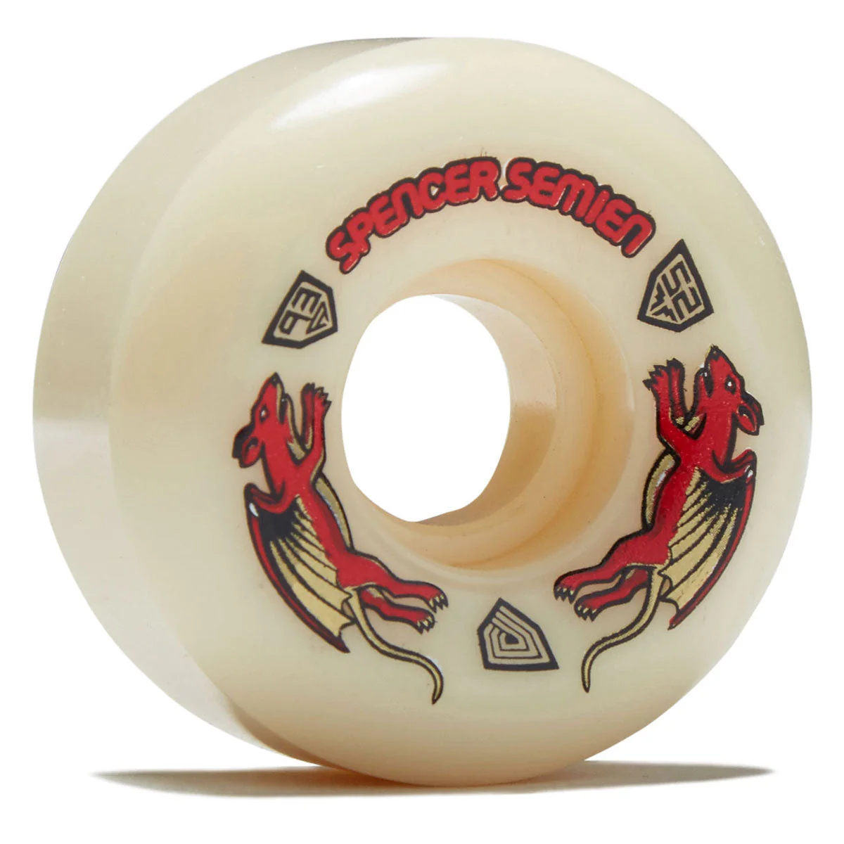 Powell-Peralta Dragon Formula Nano Rat Spencer Semien 93a V5 Skateboard Wheels - Off White - 50mm