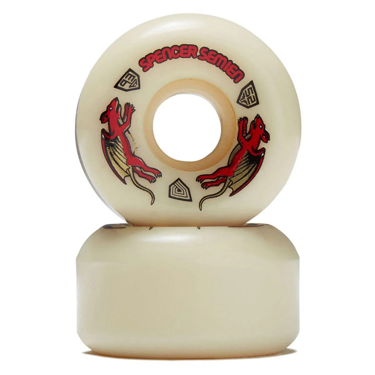 Powell-Peralta Dragon Formula Nano Rat Spencer Semien 93a V5 Skateboard Wheels - Off White - 50mm - Image 2