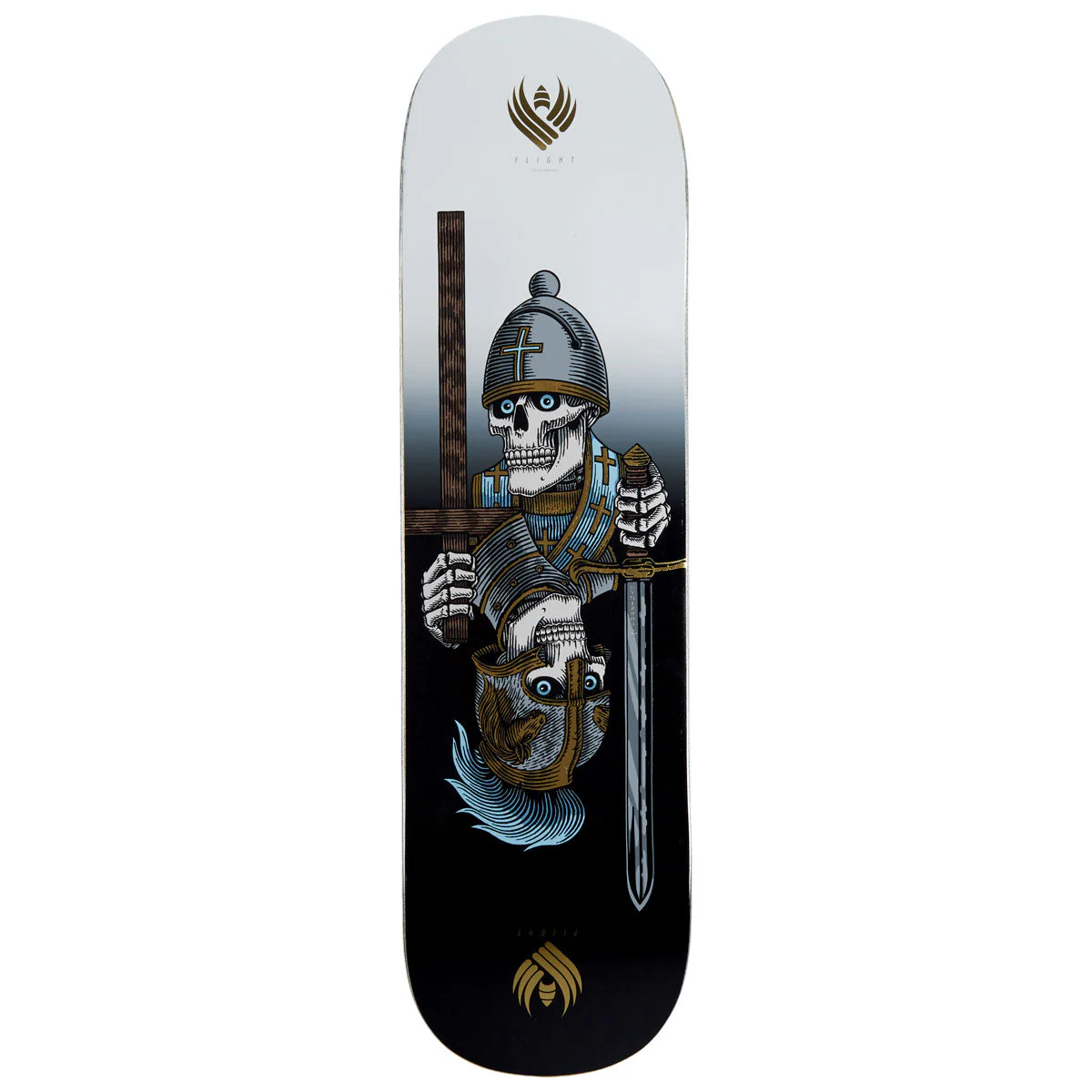 Powell-Peralta Flight Dan Corrigan Chess Skull Skateboard Deck - 8.42"