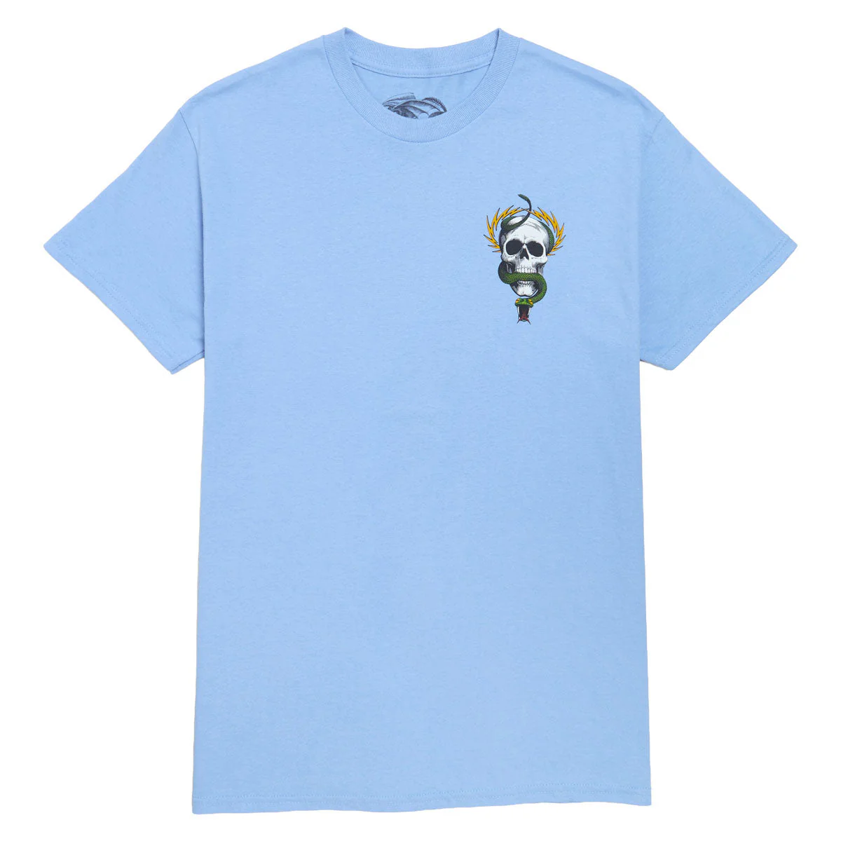 Powell-Peralta McGill Skull And Snake T-Shirt - Carolina Blue - Image 2