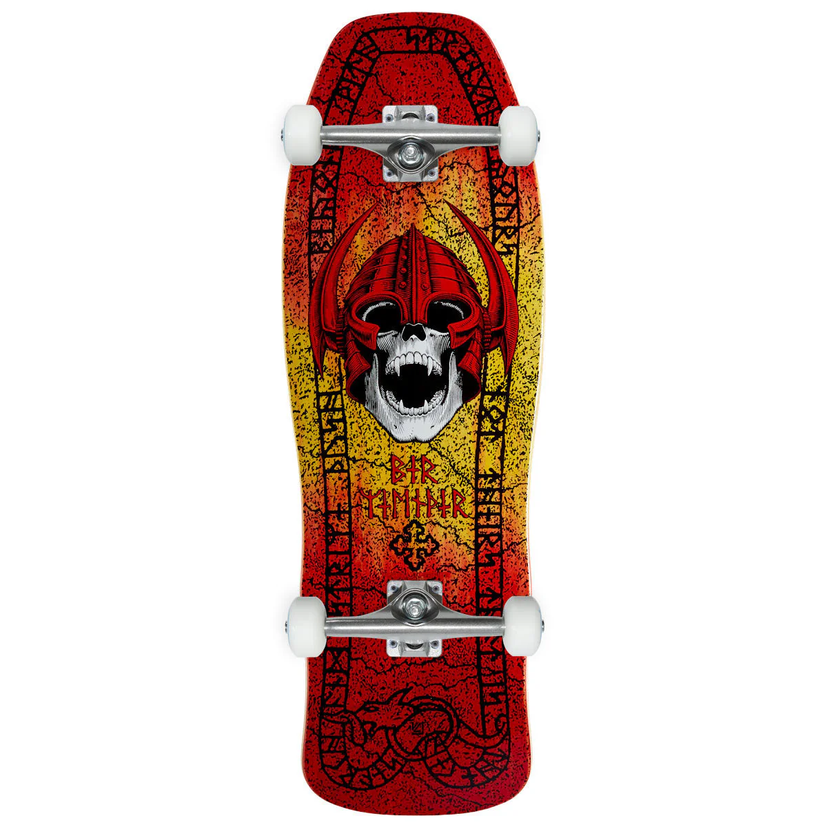 Powell-Peralta Per Wilinder Skull 12 Skateboard Complete - Red/Yellow Fade - 9.625"