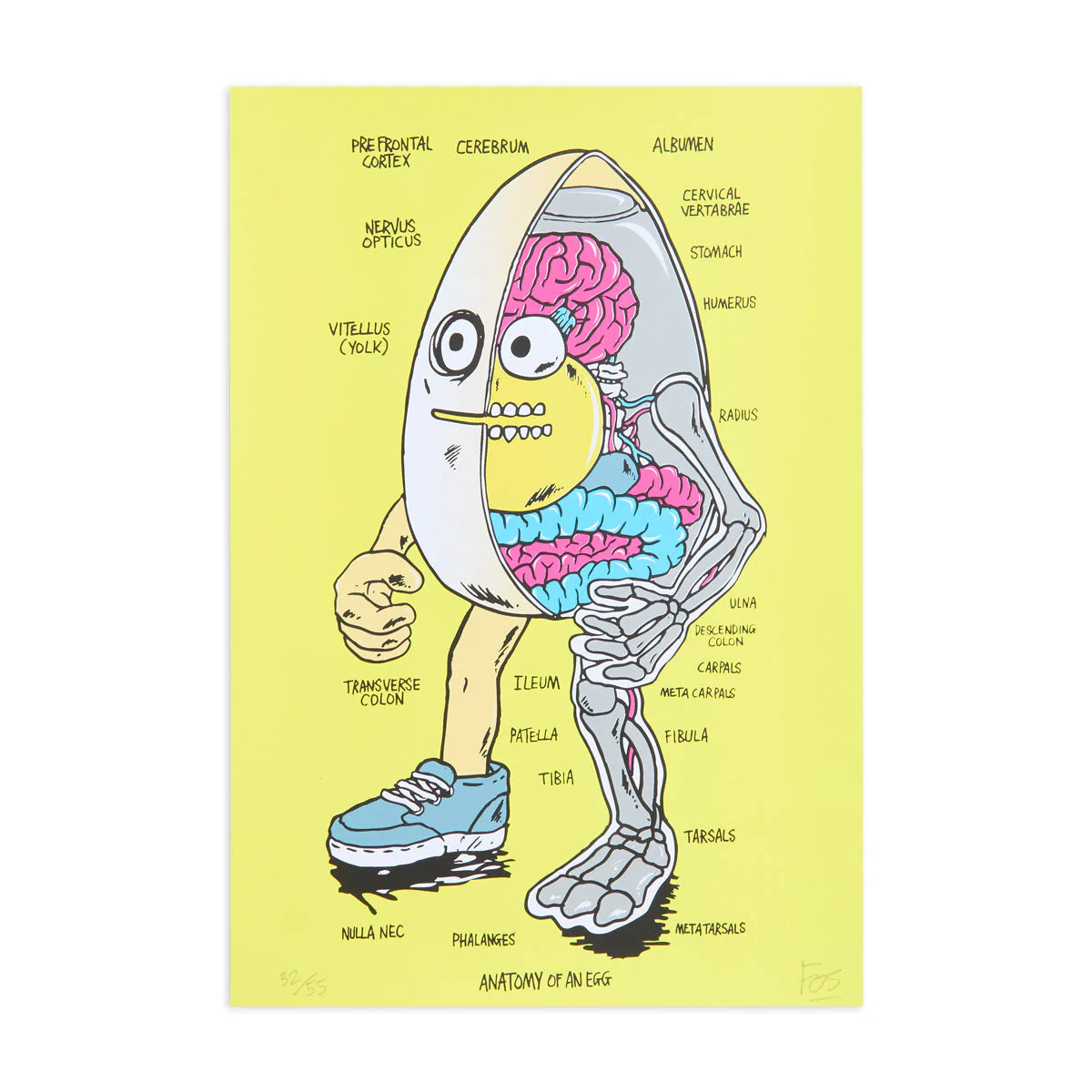 Pragmatic Prints x Fos Egg Print - Yellow