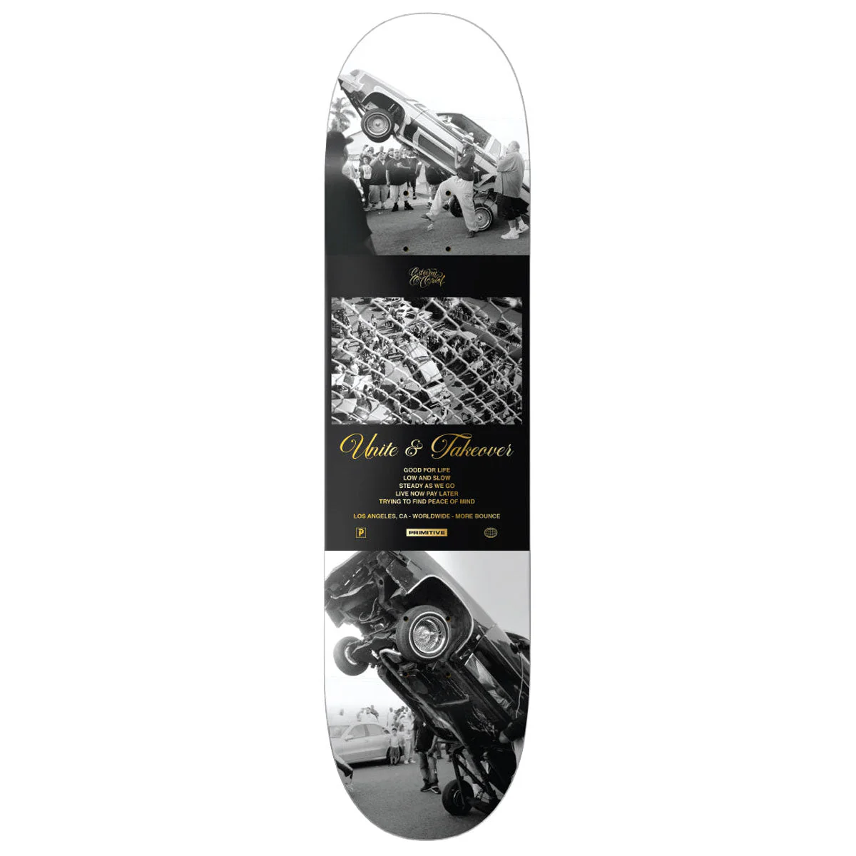 Primitive x Estevan Oriol Bounce Skateboard Deck - Black - 8.125"