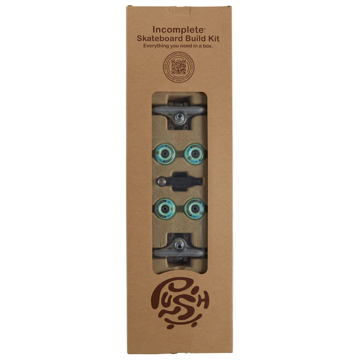 Push Frogster FP Skateboard Incomplete - Teal - 7.75" - Image 2