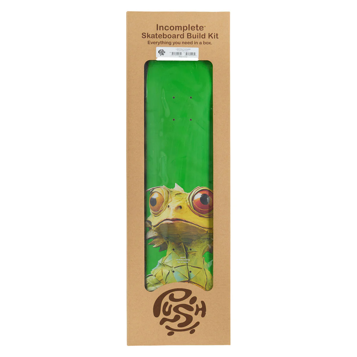 Push Lizard Big Skateboard Complete Kit - Green - 7.00"