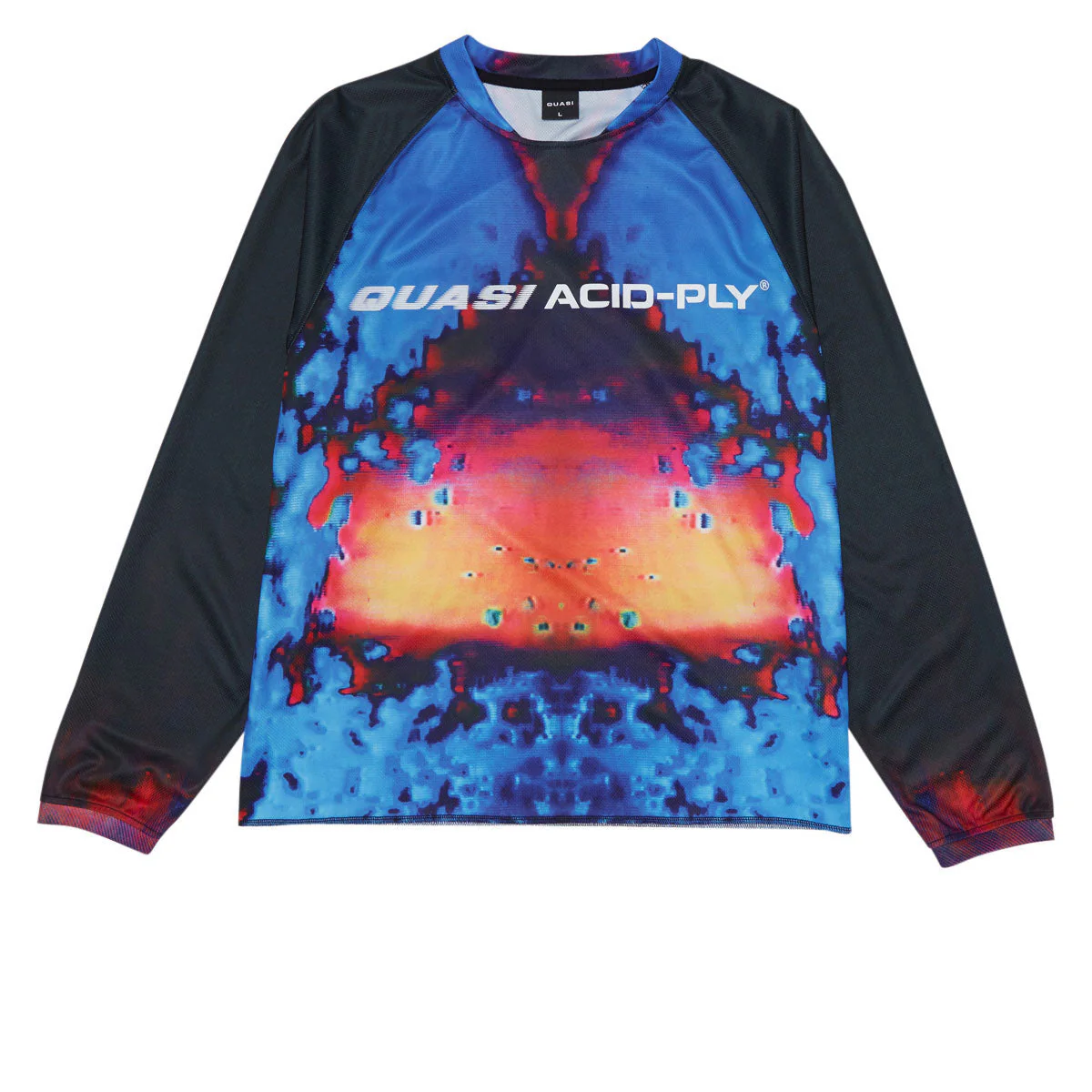 Quasi Gasser Moto Long Sleeve Jersey - Electric Blue