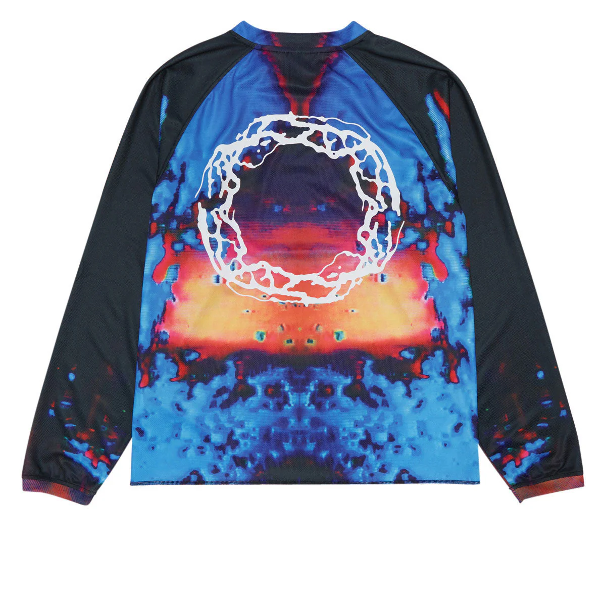 Quasi Gasser Moto Long Sleeve Jersey - Electric Blue - Image 2