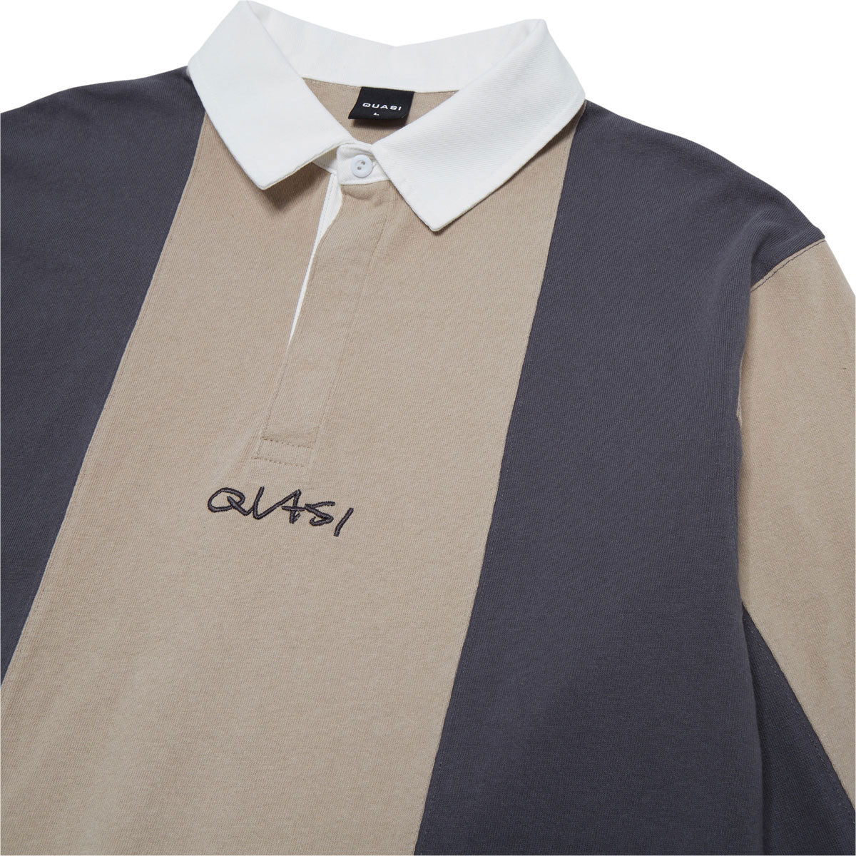 Quasi Ruck Long Sleeve Rubgy Shirt - Navy - Image 3