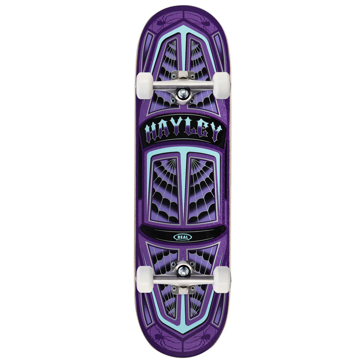 Real Hayley Threadline True Fit Skateboard Complete - Purple - 8.38"