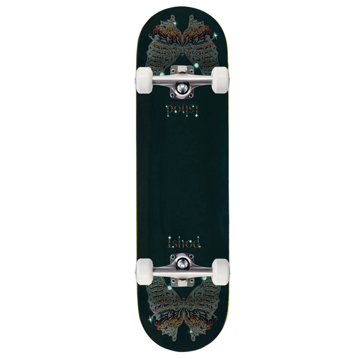 Real Ishod Mariposa Chrome Redux Twin Tail Skateboard Complete - Green - 8.50"