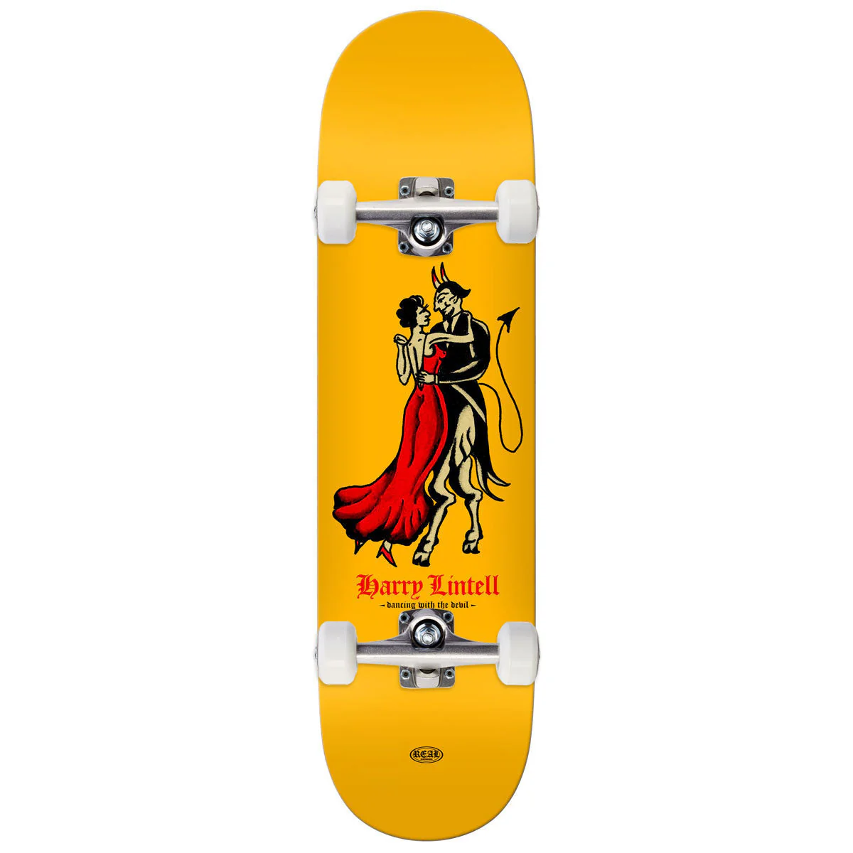 Real Lintell Dance With The Devil Skateboard Complete - 8.50"