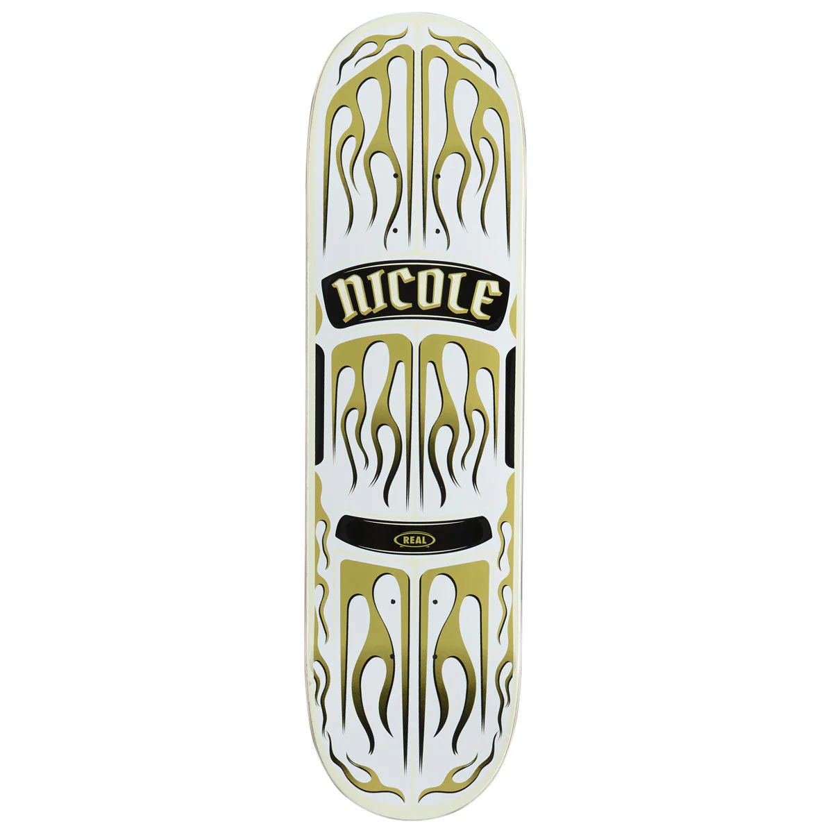 Real Nicole Ember Skateboard Deck - White - 8.50"