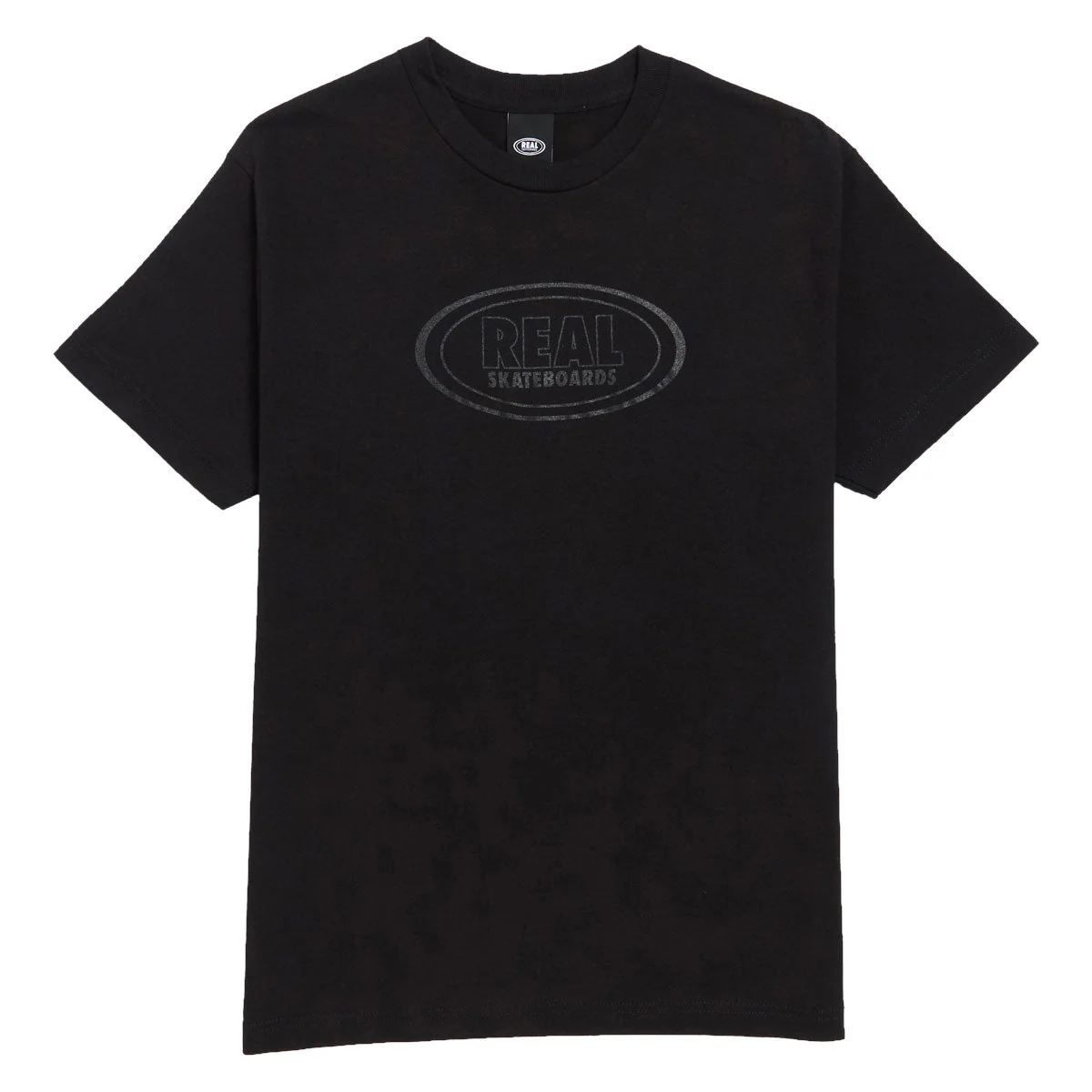 Real Oval T-Shirt - Black/Black Tonal
