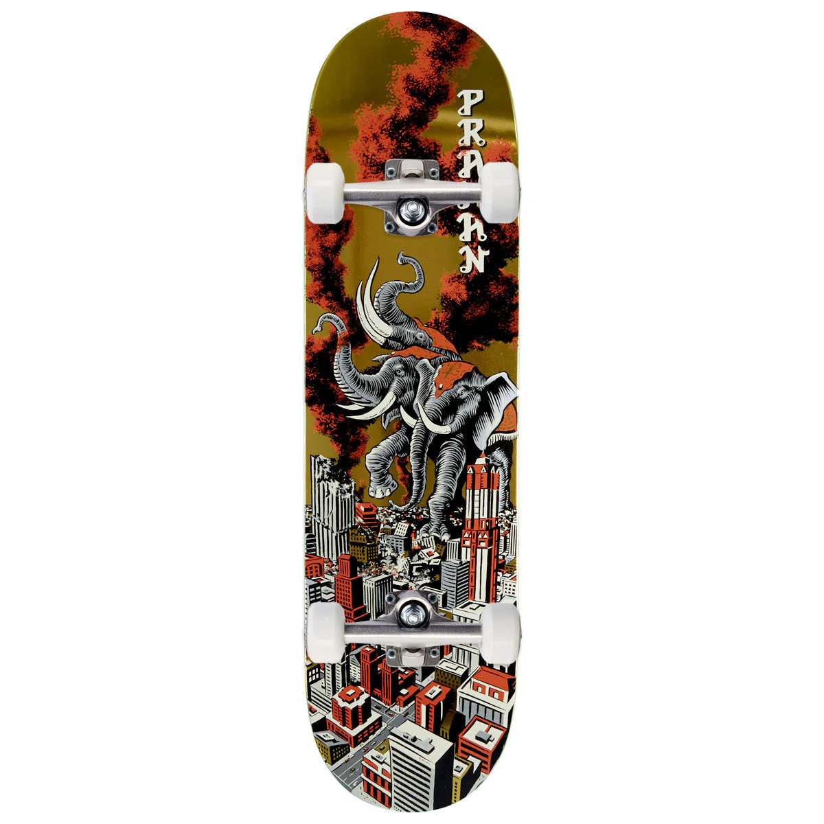 Real Praman Rampage Ltd Skateboard Complete - Gold - 8.38"