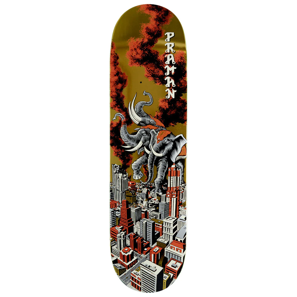 Real Praman Rampage Ltd Skateboard Deck - Gold - 8.38"