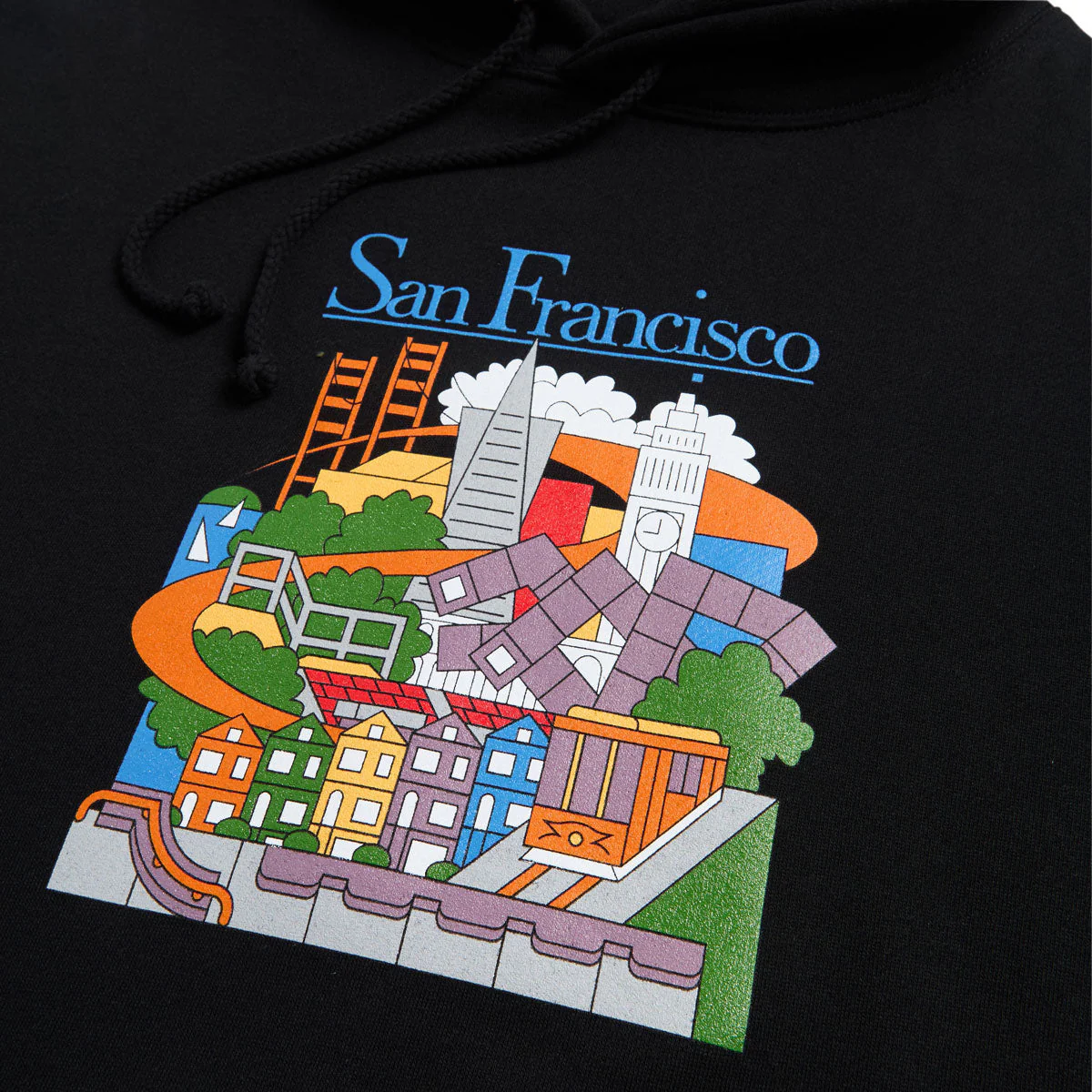 Real SF Travel Hoodie - Black/Multi Color - Image 2