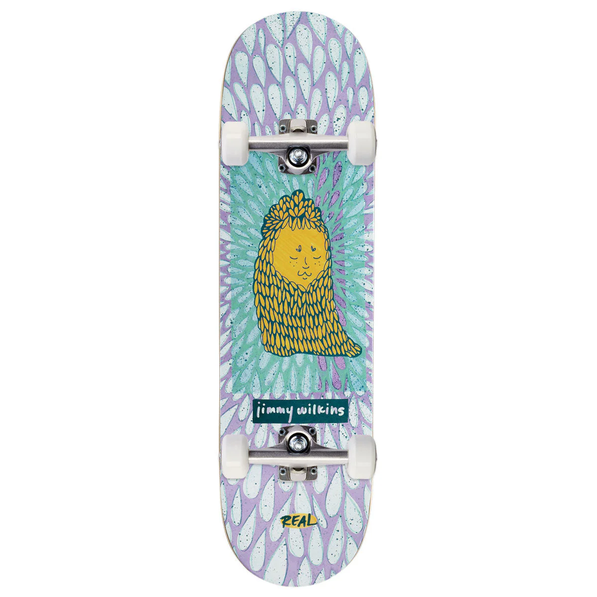 Real Wilkins Echoes Skateboard Complete - Purple - 8.50"