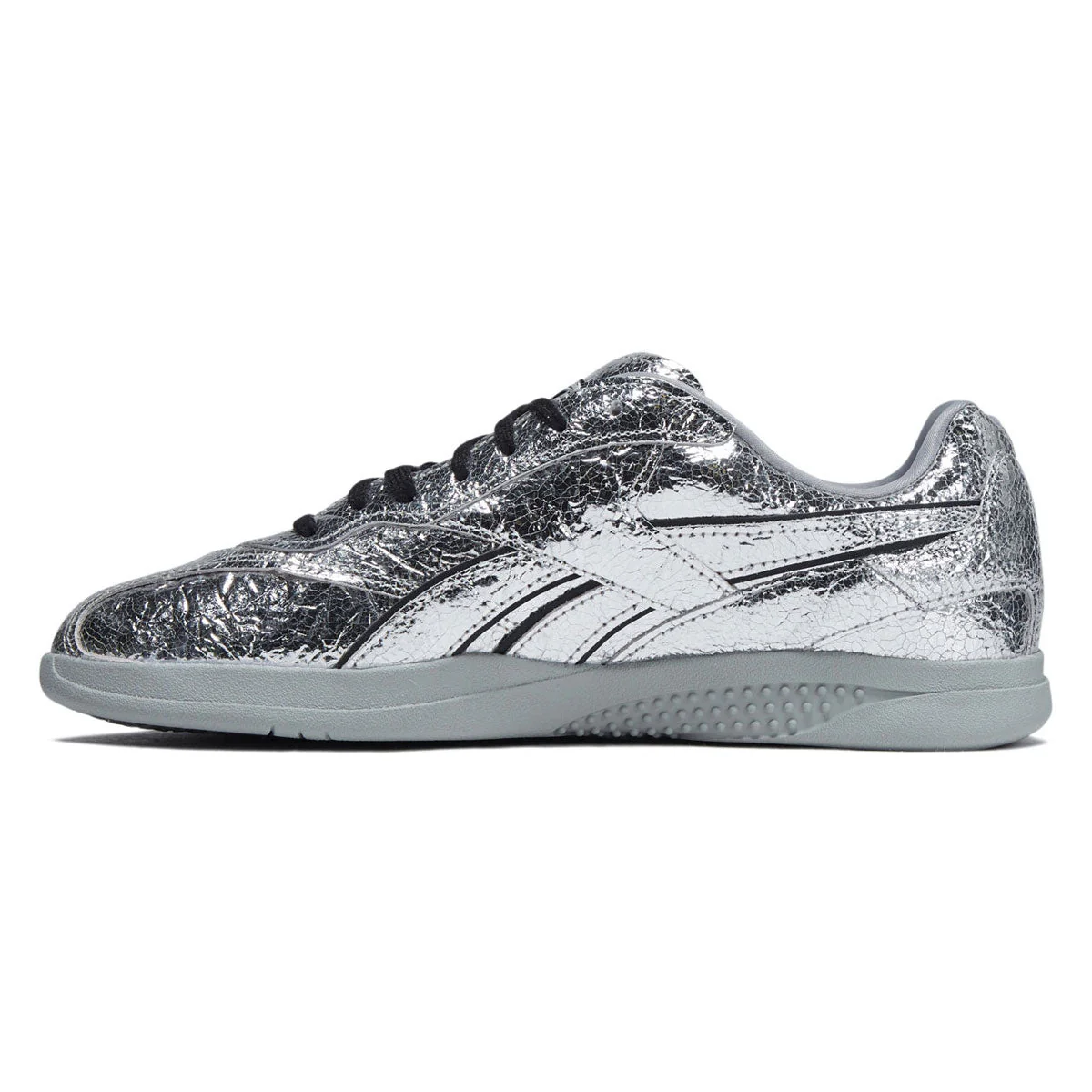 Reebok x Pleasures Hammer Street Shoes - Silver Crinkle - Image 2