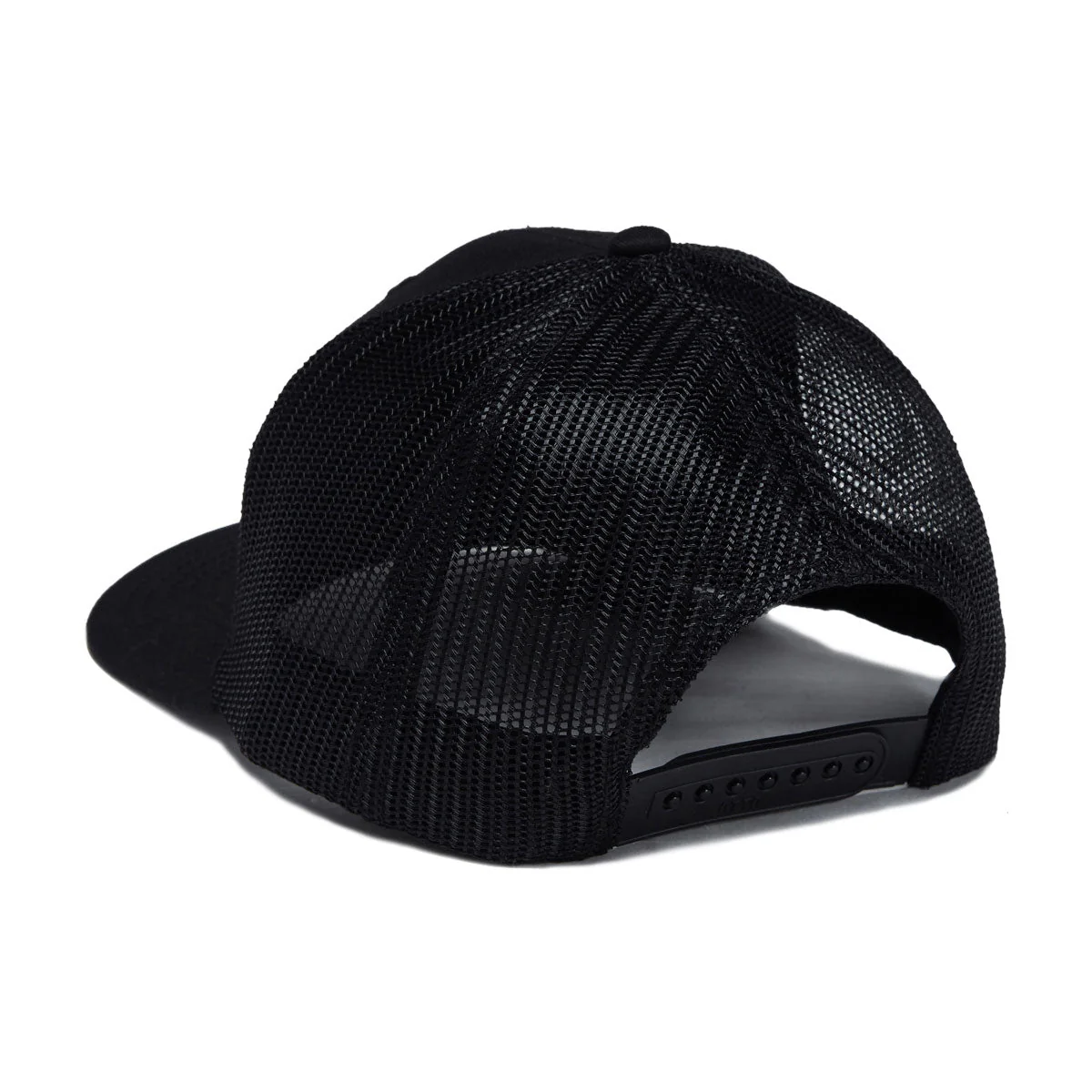 Reel Happy Bass Country Trucker Hat - Black - Image 2