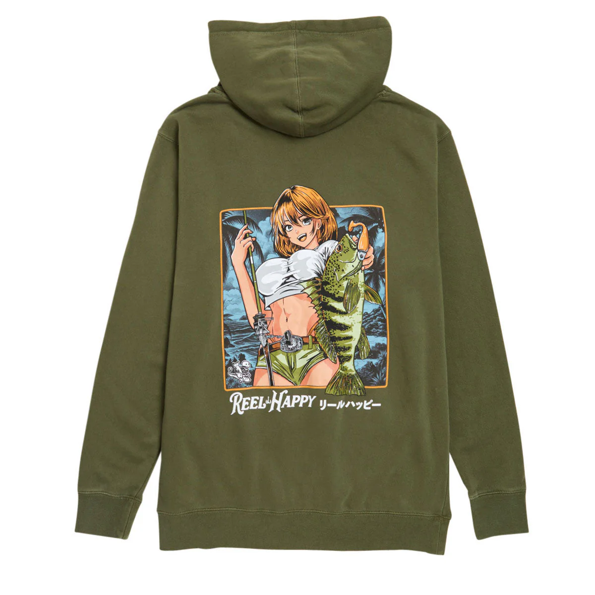 Reel Happy Hanten No Aru Hoodie - Pigment Army
