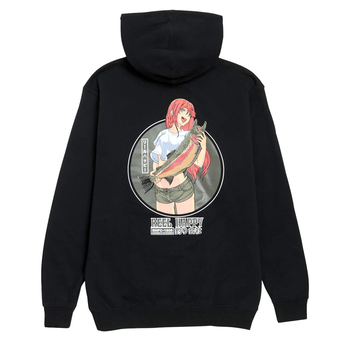 Reel Happy Masu Hoodie - Black