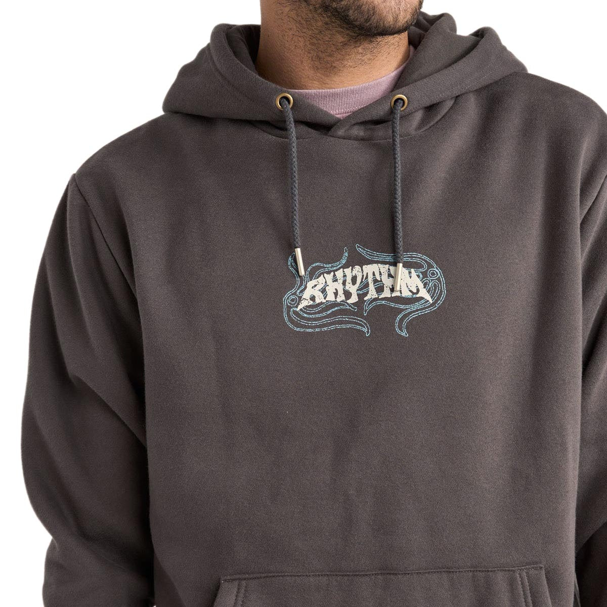 Rhythm Dos Soles Fleece Hoodie - Vintage Black - Image 3