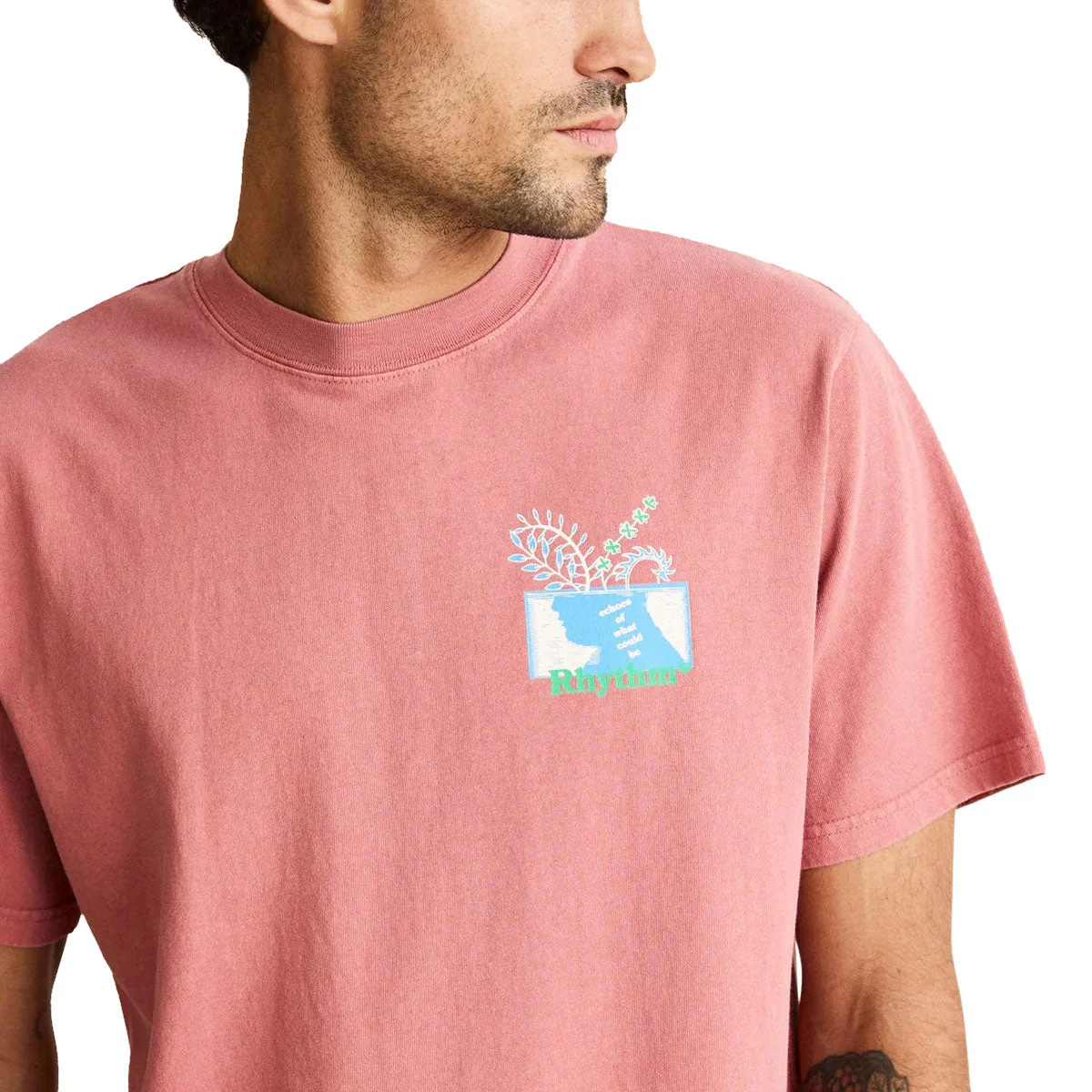 Rhythm Echoes Vintage T-Shirt - Dusty Rose - Image 3