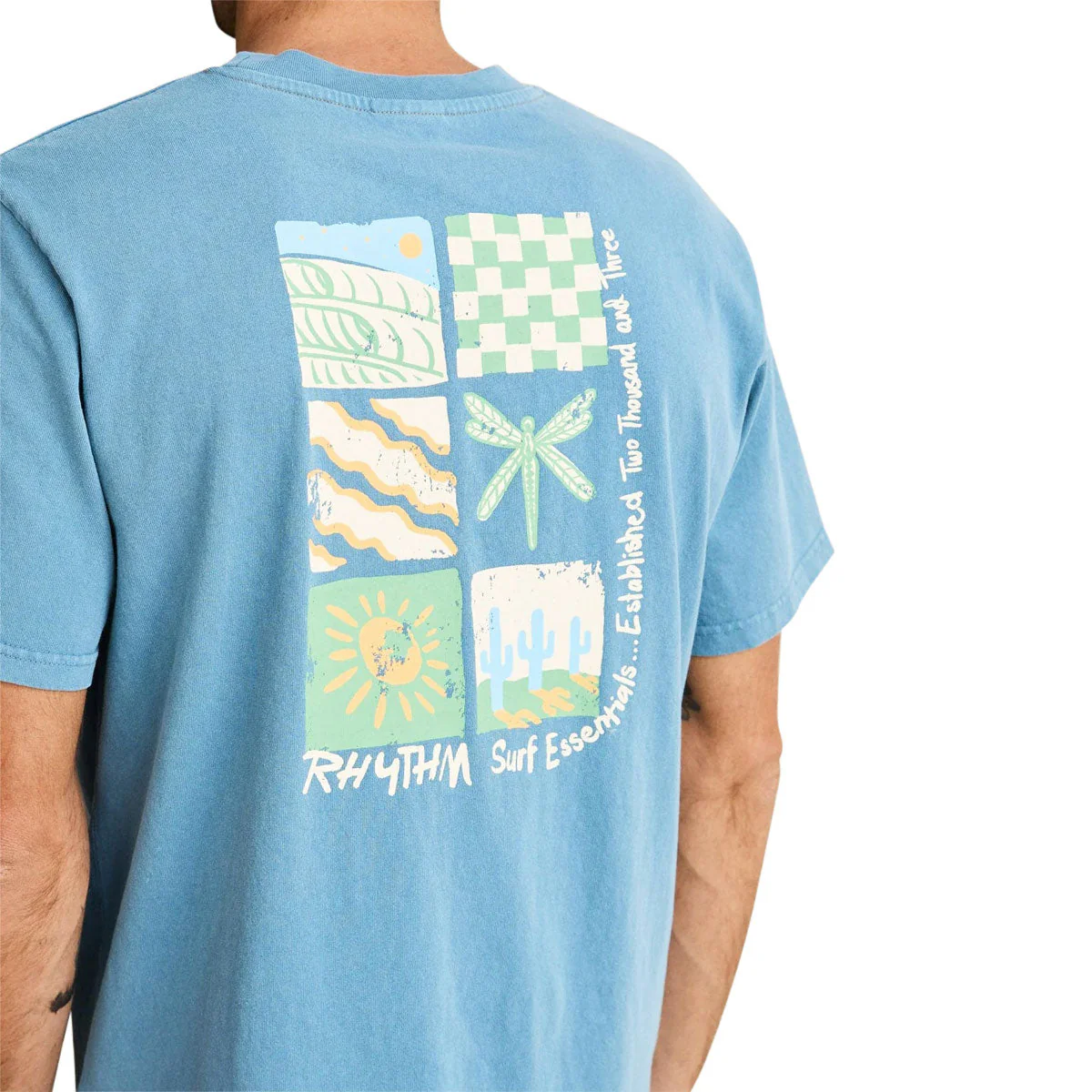 Rhythm Mementos Vintage T-Shirt - Bluestone - Image 4