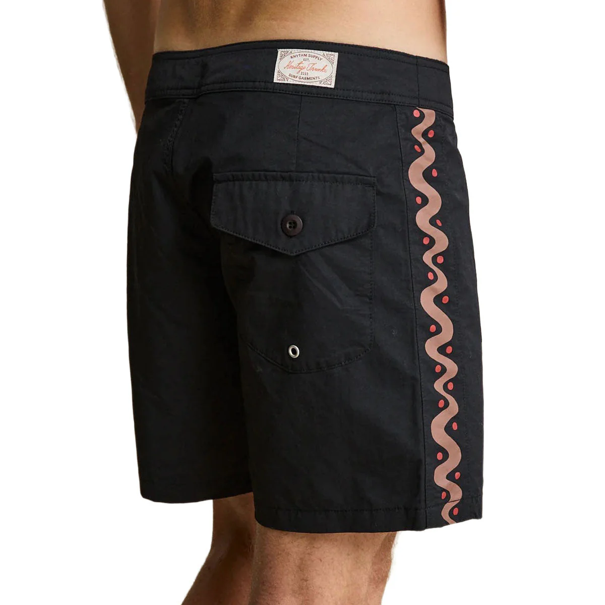 Rhythm Snake Trials Boardshorts - Black - Image 3