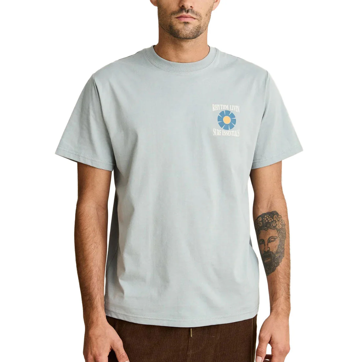 Rhythm Surf Essentials T-Shirt - Seafoam - Image 3