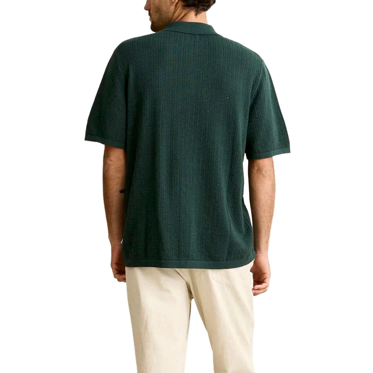 Rhythm Textured Knit Shirt - Forest - Image 2