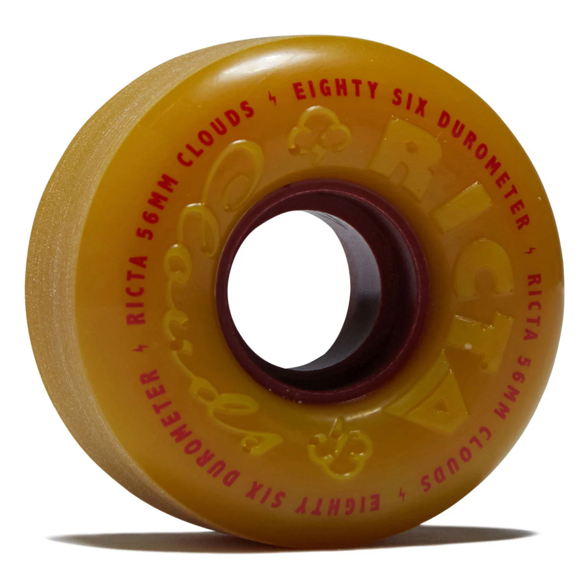 Ricta Clouds 86a Skateboard Wheels - Mustard - 56mm