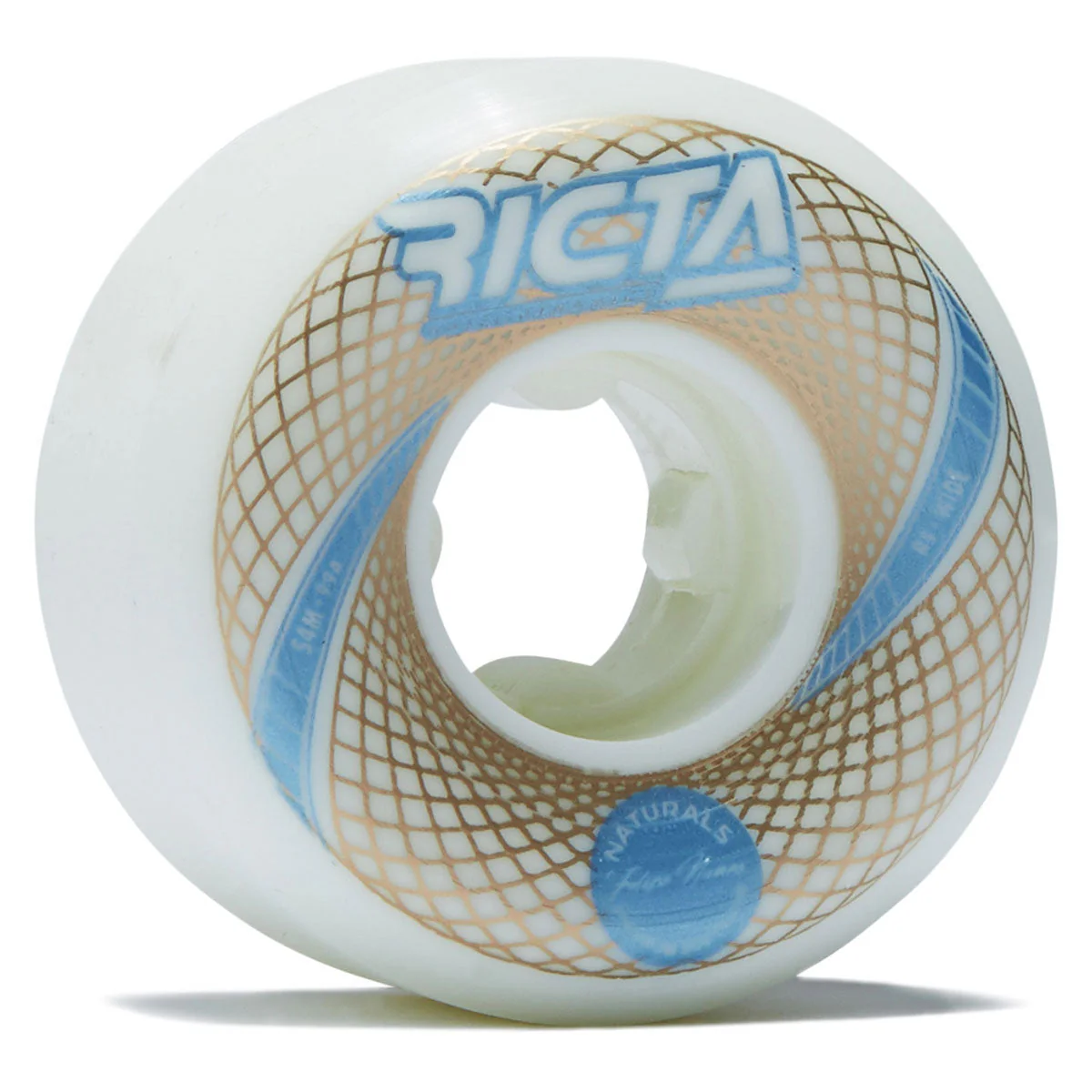 Ricta Nunes Vortex Naturals Wide 99a Skateboard Wheels - White - 54mm