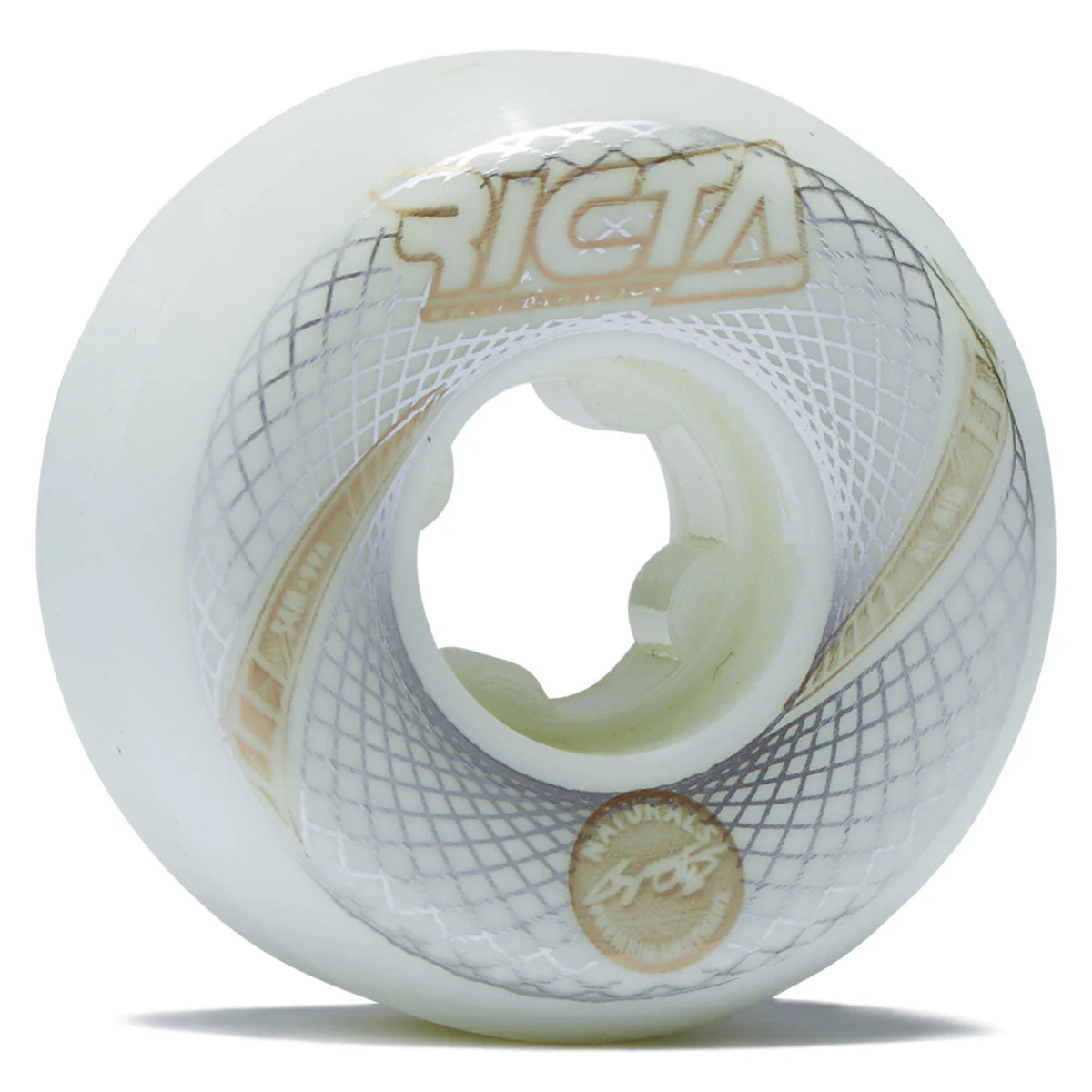 Ricta Ortiz Vortex Naturals Mid 99a Skateboard Wheels - White - 54mm