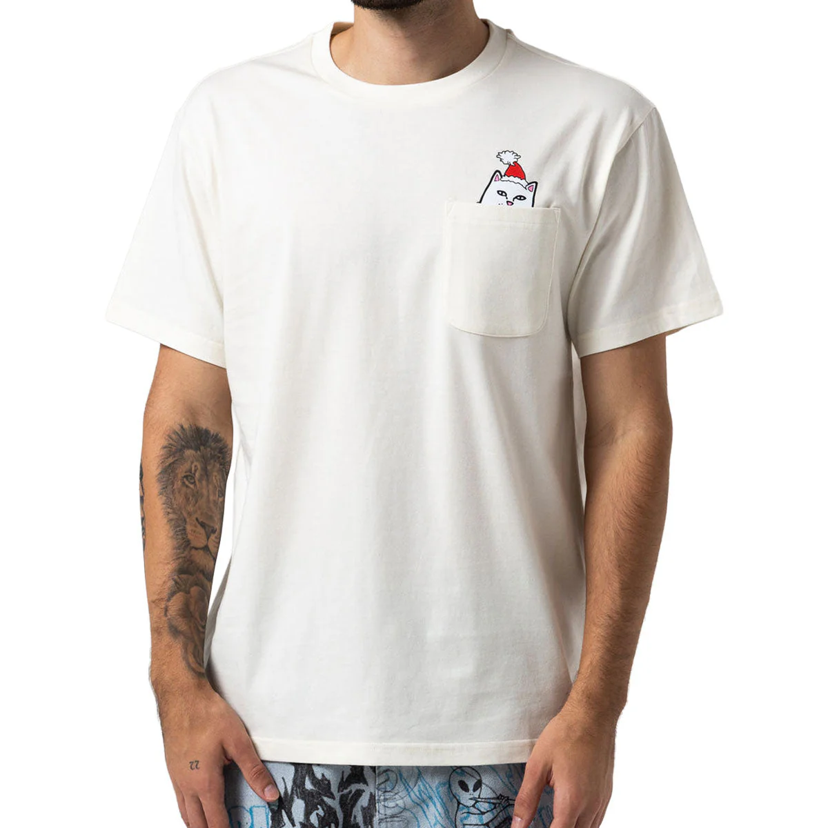 RIPNDIP Lord Santa Pocket T-Shirt - Bone - Image 3
