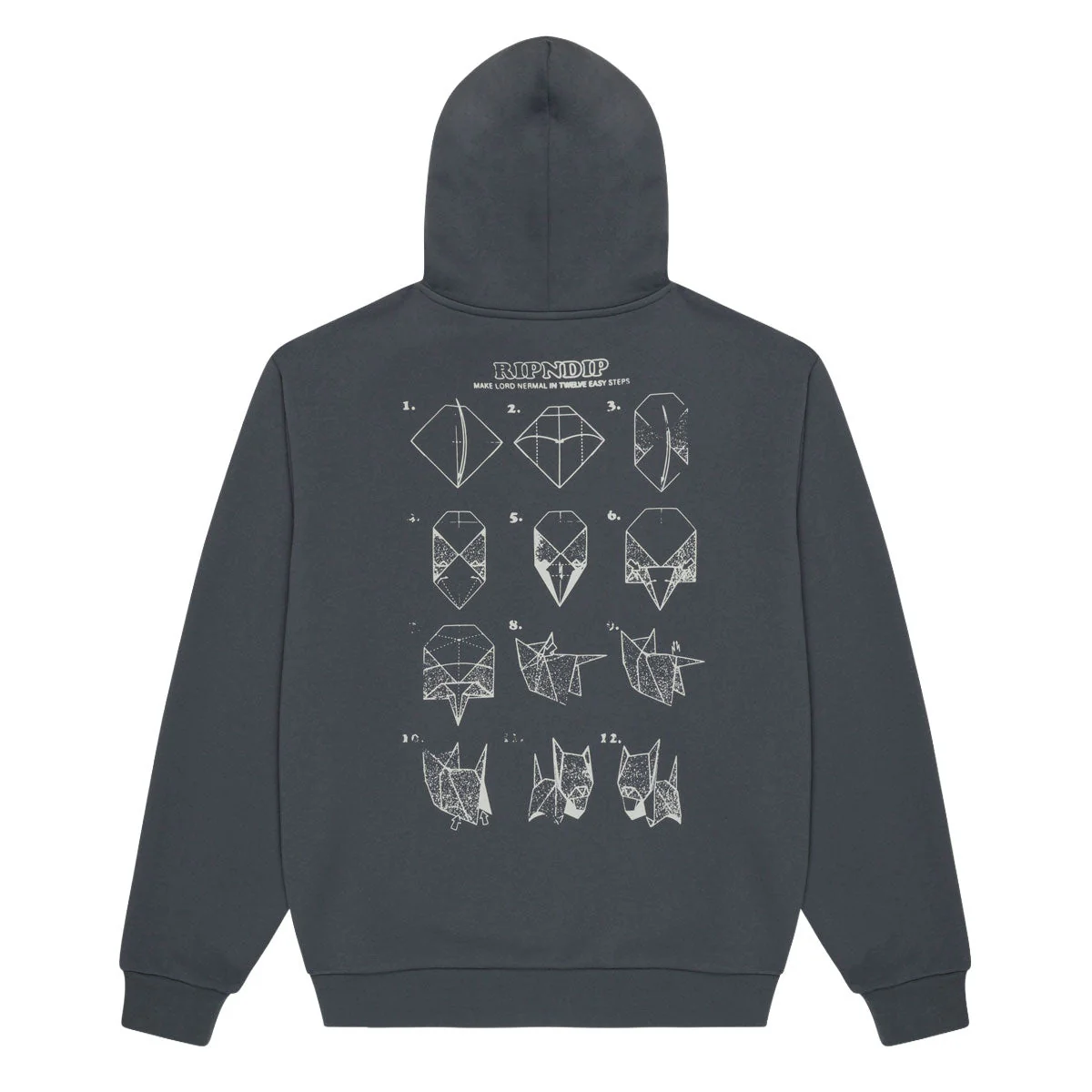 RIPNDIP Origami Hoodie - Charcoal - Image 2