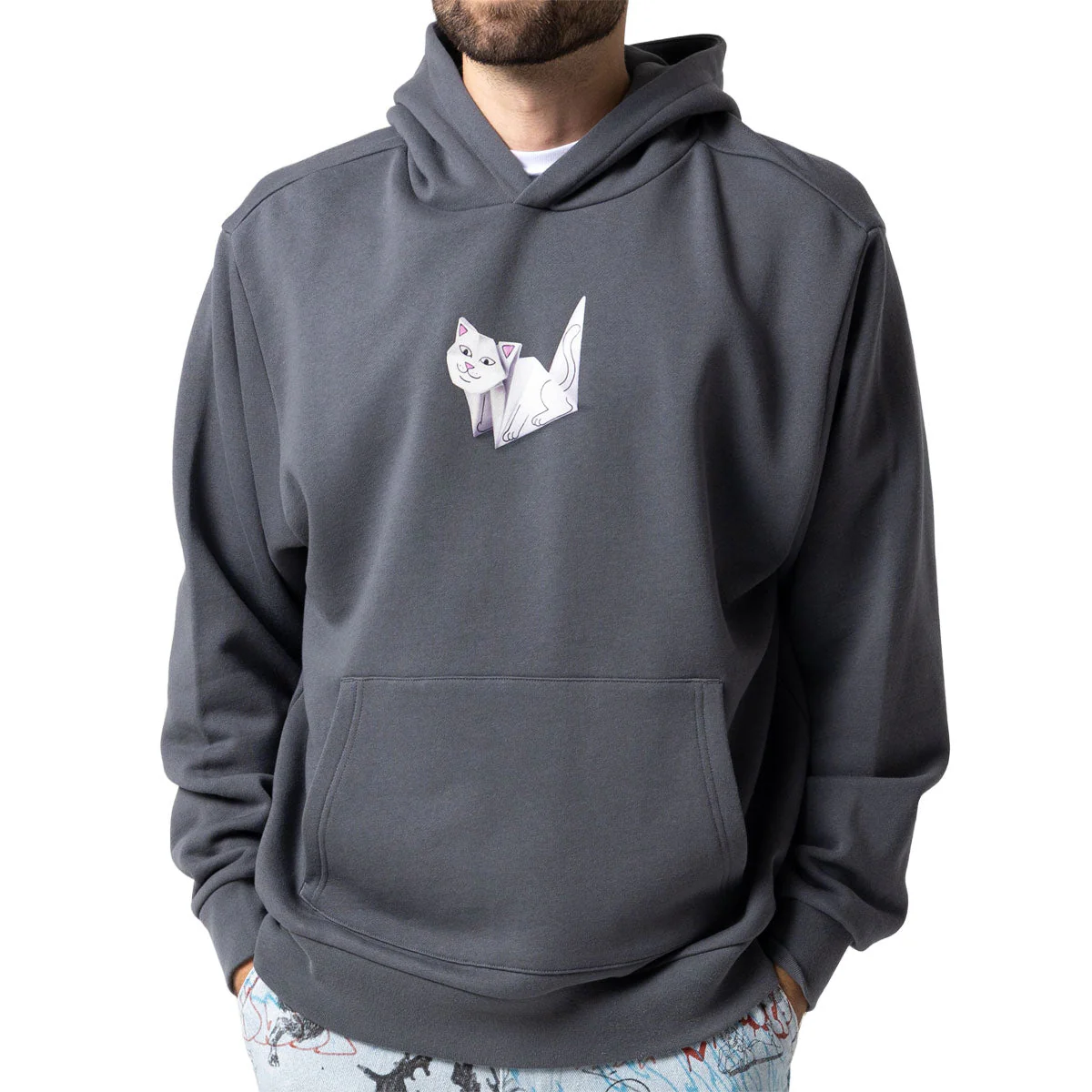 RIPNDIP Origami Hoodie - Charcoal - Image 3