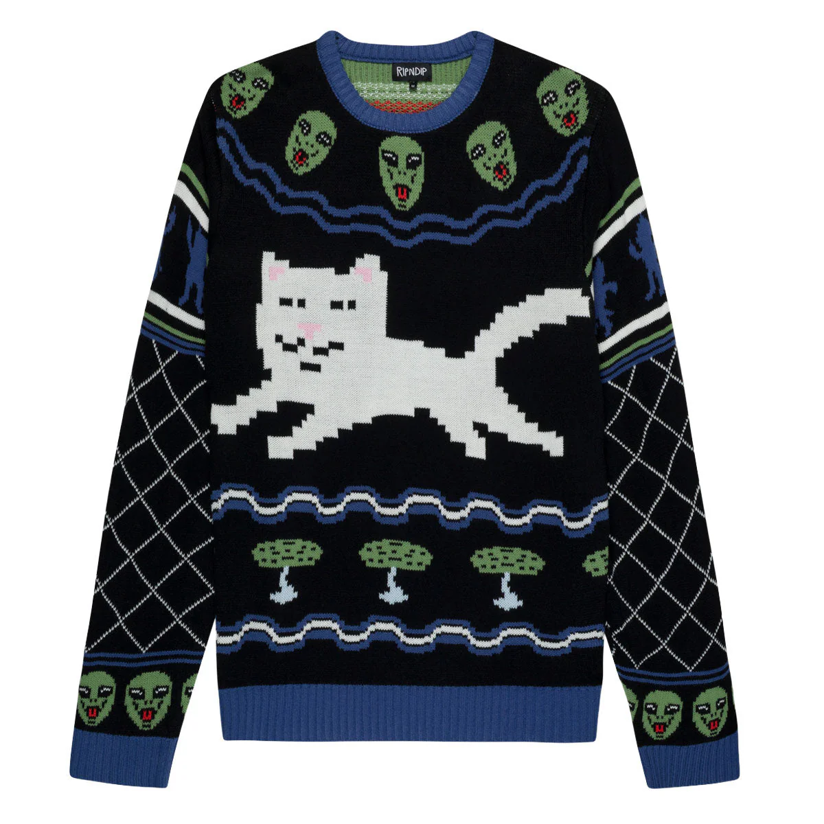 RIPNDIP Out Of This World Knit Sweater - Black