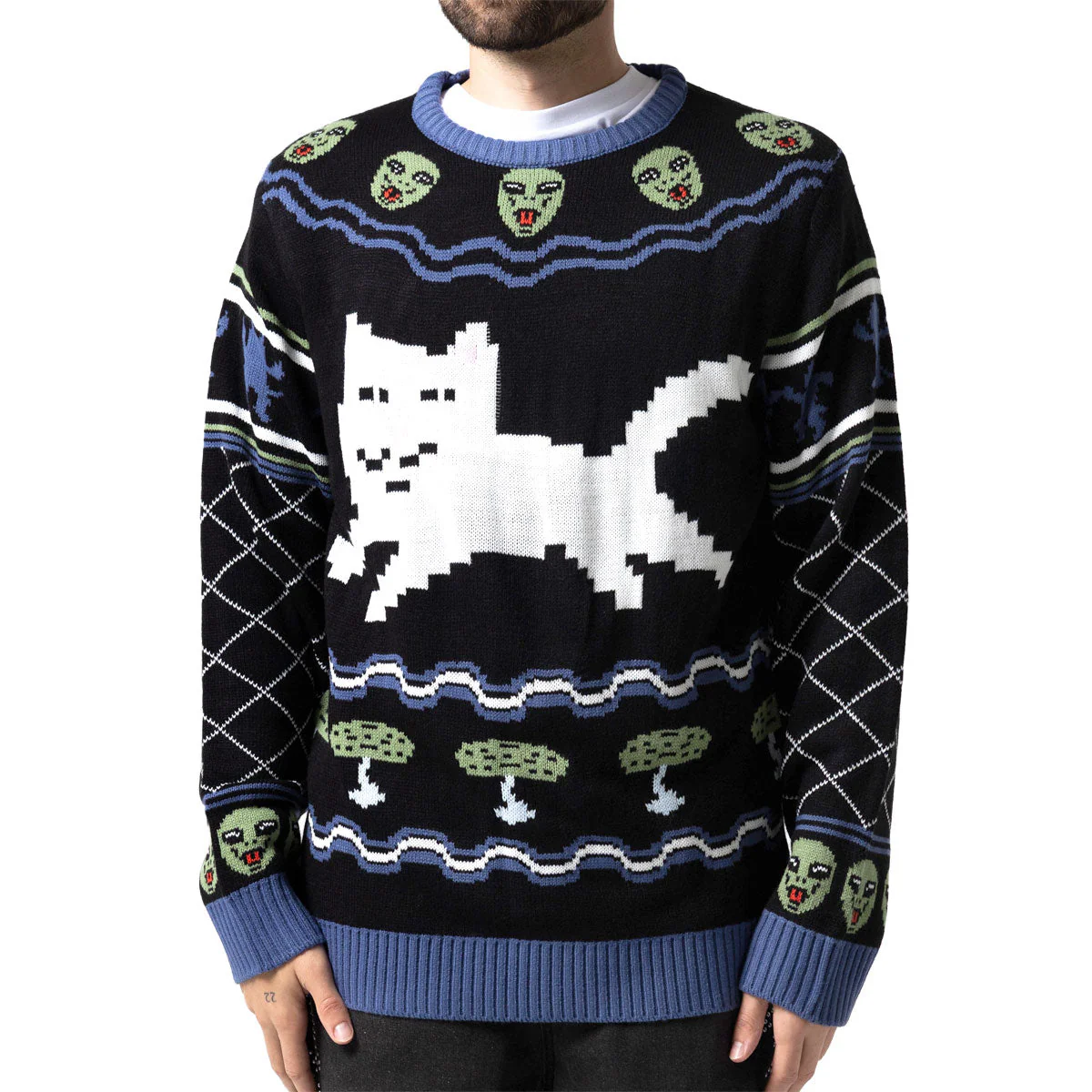 RIPNDIP Out Of This World Knit Sweater - Black - Image 2